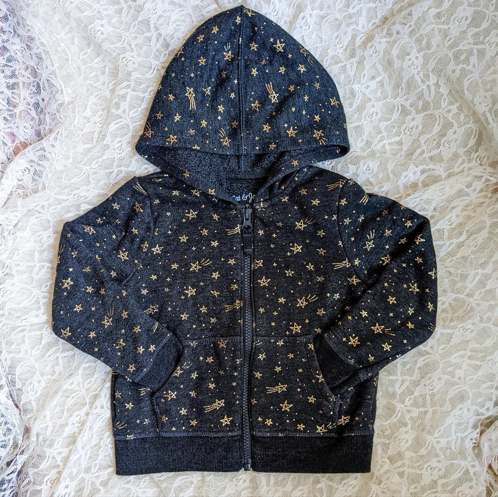 Cat + Jack Shooting Star Zip Up Hoodie 3T